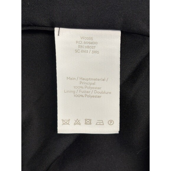 BODEN REBECCA Black SATIN DRESS ASYMMETRICAL Hem Cocktail Classy Formal Retro 4R - Picture 11 of 13